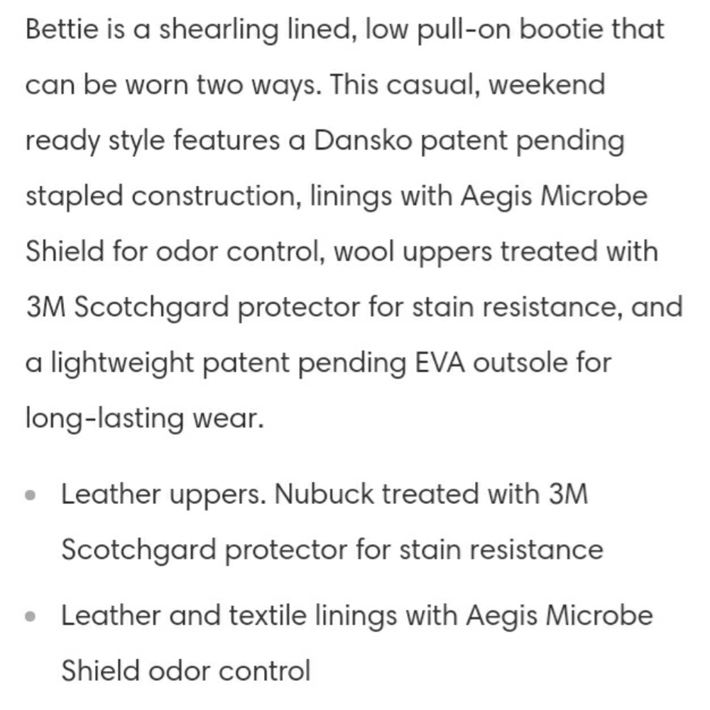 Dansko boots.